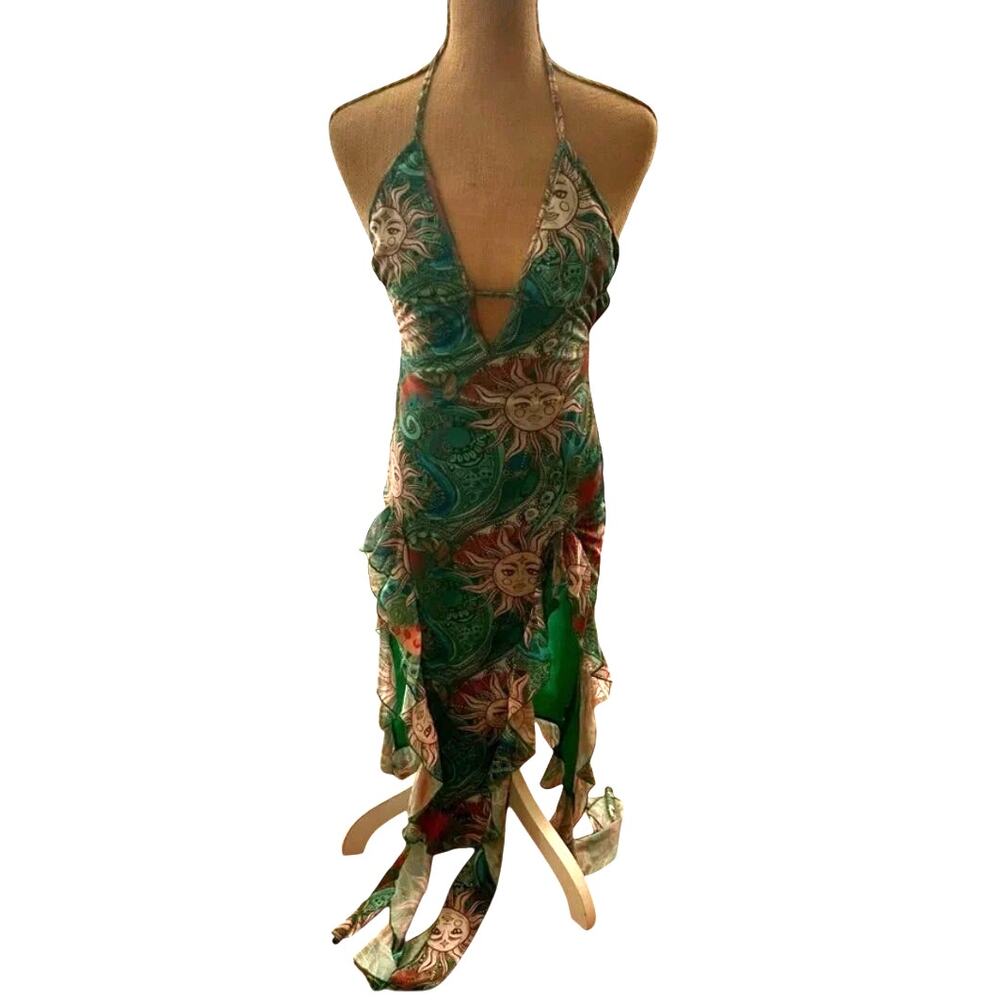 Vintage 2000's Y2K Fairy Sun Goddess Dress  S